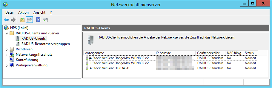 1 2 1 NPS-RADIUS-Clients
