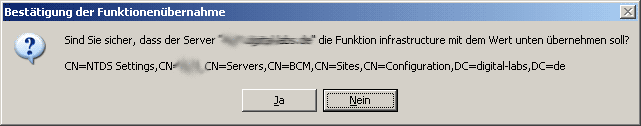 fsmo uebernahme