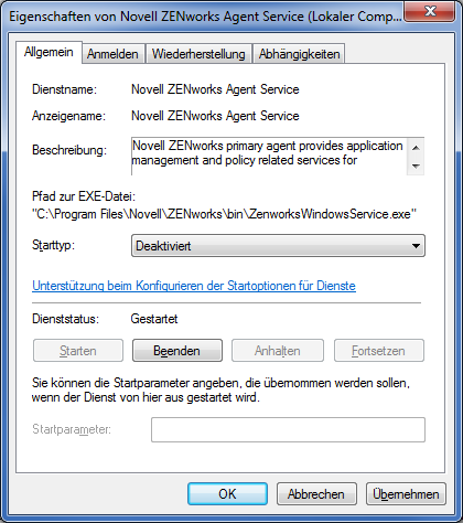ZENworksAgentService-deaktivieren